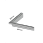 Profil goutte d'eau d'angle en aluminium