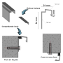 Profil goutte d'eau d'angle en aluminium
