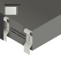 Patte de fixation pour bandeau en aluminium