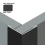 Angle extérieur en aluminium