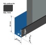 Rail de départ en aluminium - Bardage