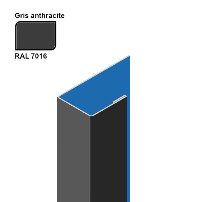 Arrêt latéral en aluminium - Bardage