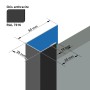 Arrêt latéral en aluminium - Bardage