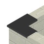 Couvertine d'angle en aluminium