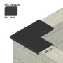 Couvertine d'angle en aluminium