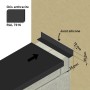 Cornière de départ en aluminium