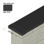 Embout en aluminium