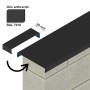 Embout en aluminium