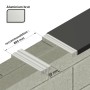 Patte de fixation en aluminium