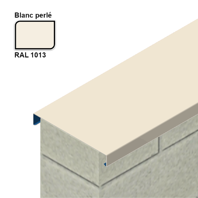 Couvertine droite en aluminium