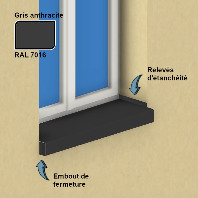 Embout intégré en aluminium