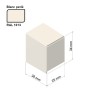 Embout simple en aluminium