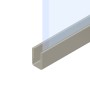 Profil U pour pare douche en aluminium