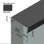 Profil de couronnement en aluminium - ITE