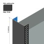 Arrêt latéral en aluminium - ITE