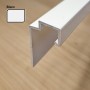 Profil goutte d'eau d'angle en aluminium