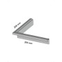 Profil goutte d'eau d'angle en aluminium