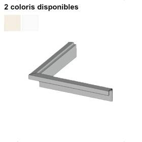 Profil goutte d'eau d'angle en aluminium