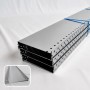 Lot de 6 rail de départ en aluminium brut