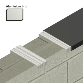 Patte de fixation en aluminium