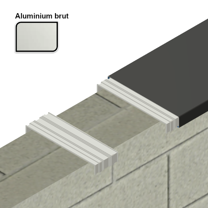 Patte de fixation en aluminium