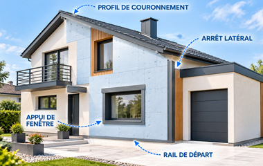 Isolation Thermique par l'Exterieur en aluminium