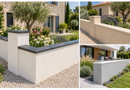 Avant / Après : rénovation d’un muret avec des finitions en aluminium